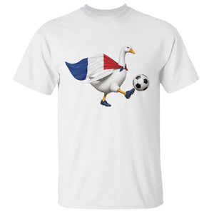 France Soccer Goose T Shirt French Flag Patriotic Football Fan Graphic TS10 White Print Your Wear