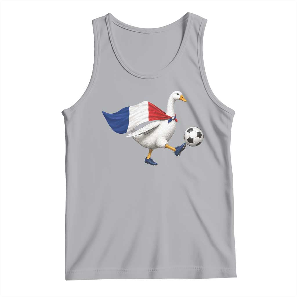 France Soccer Goose Tank Top French Flag Patriotic Football Fan Graphic TS10 Athletic Heather Print Your Wear