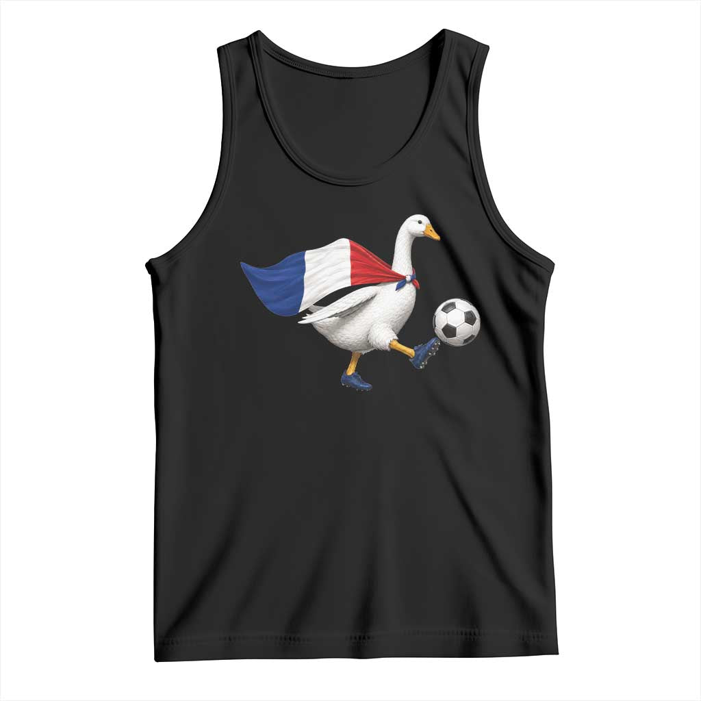 France Soccer Goose Tank Top French Flag Patriotic Football Fan Graphic TS10 Black Print Your Wear