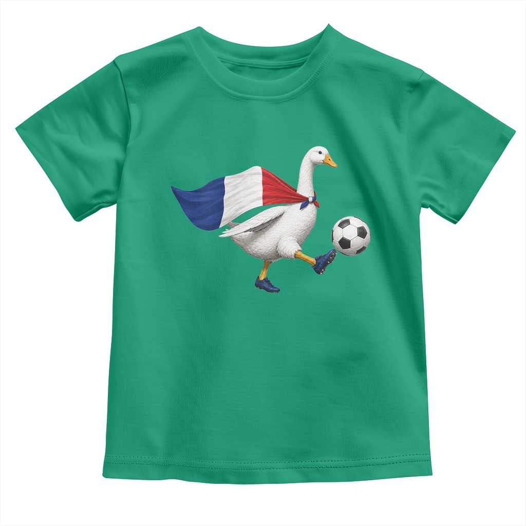 France Soccer Goose Toddler T Shirt French Flag Patriotic Football Fan Graphic TS10 Irish Green Print Your Wear