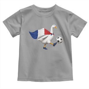 France Soccer Goose Toddler T Shirt French Flag Patriotic Football Fan Graphic TS10 Sport Gray Print Your Wear