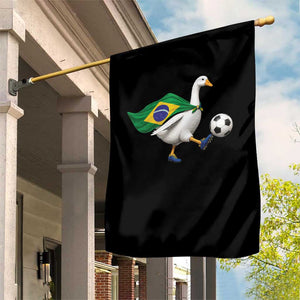 Brazil Soccer Goose Garden Flag Brazilian Flag Patriotic Football Fan Graphic TS10 Print Your Wear