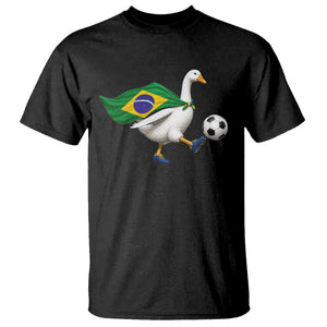 Brazil Soccer Goose T Shirt Brazilian Flag Patriotic Football Fan Graphic TS10 Black Print Your Wear