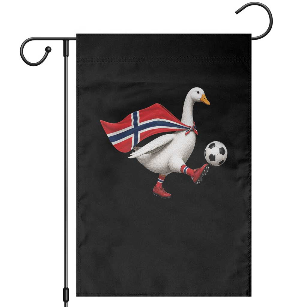 Norway Soccer Goose Garden Flag Norwegian Flag Patriotic Football Fan Graphic TS10 Black Print Your Wear