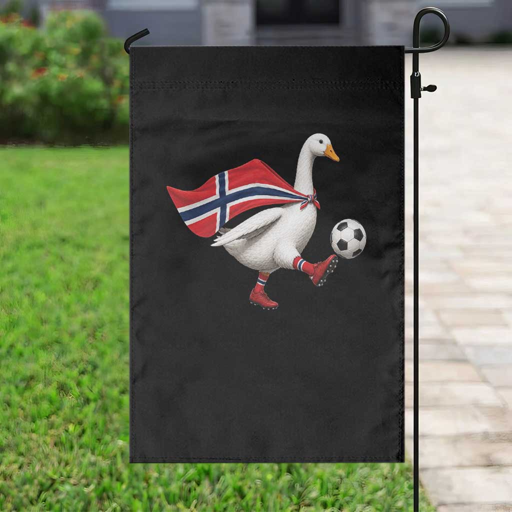 Norway Soccer Goose Garden Flag Norwegian Flag Patriotic Football Fan Graphic TS10 Print Your Wear