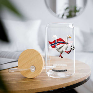 Norway Soccer Goose Glass Can Norwegian Flag Patriotic Football Fan Graphic TS10 Print Your Wear