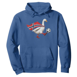 Norway Soccer Goose Hoodie Norwegian Flag Patriotic Football Fan Graphic TS10 Royal Blue Print Your Wear