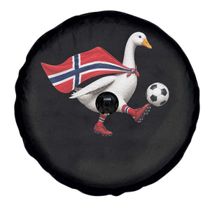 Norway Soccer Goose Spare Tire Cover Norwegian Flag Patriotic Football Fan Graphic TS10 Print Your Wear