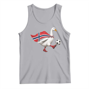 Norway Soccer Goose Tank Top Norwegian Flag Patriotic Football Fan Graphic TS10 Athletic Heather Print Your Wear