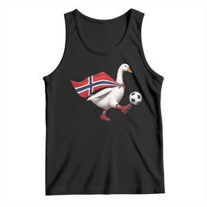 Norway Soccer Goose Tank Top Norwegian Flag Patriotic Football Fan Graphic TS10 Black Print Your Wear