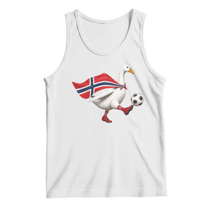 Norway Soccer Goose Tank Top Norwegian Flag Patriotic Football Fan Graphic TS10 White Print Your Wear