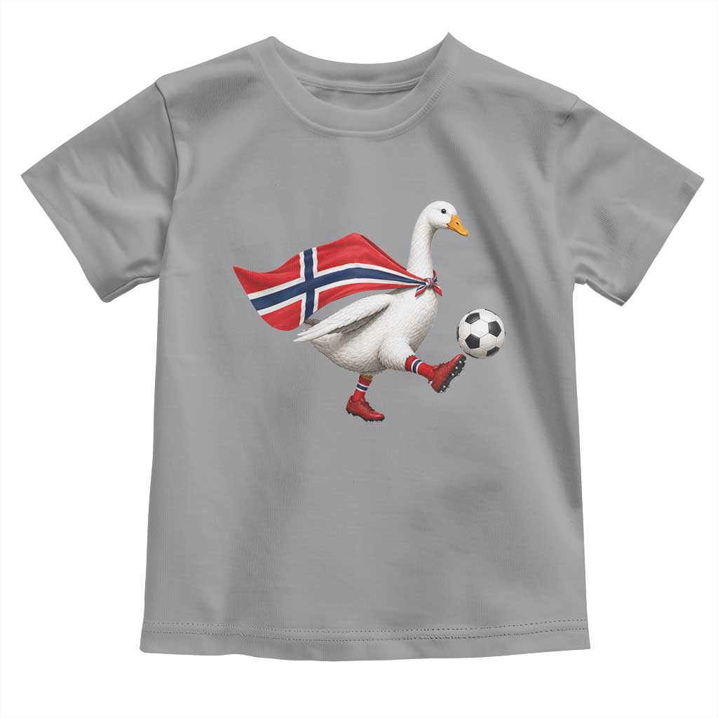 Norway Soccer Goose Toddler T Shirt Norwegian Flag Patriotic Football Fan Graphic TS10 Sport Gray Print Your Wear