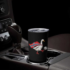 Norway Soccer Goose Tumbler Cup Norwegian Flag Patriotic Football Fan Graphic TS10 Print Your Wear