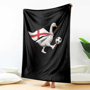 England Soccer Goose Throw Blanket Patriotic Football Fan Graphic England Flag TS10 Print Your Wear