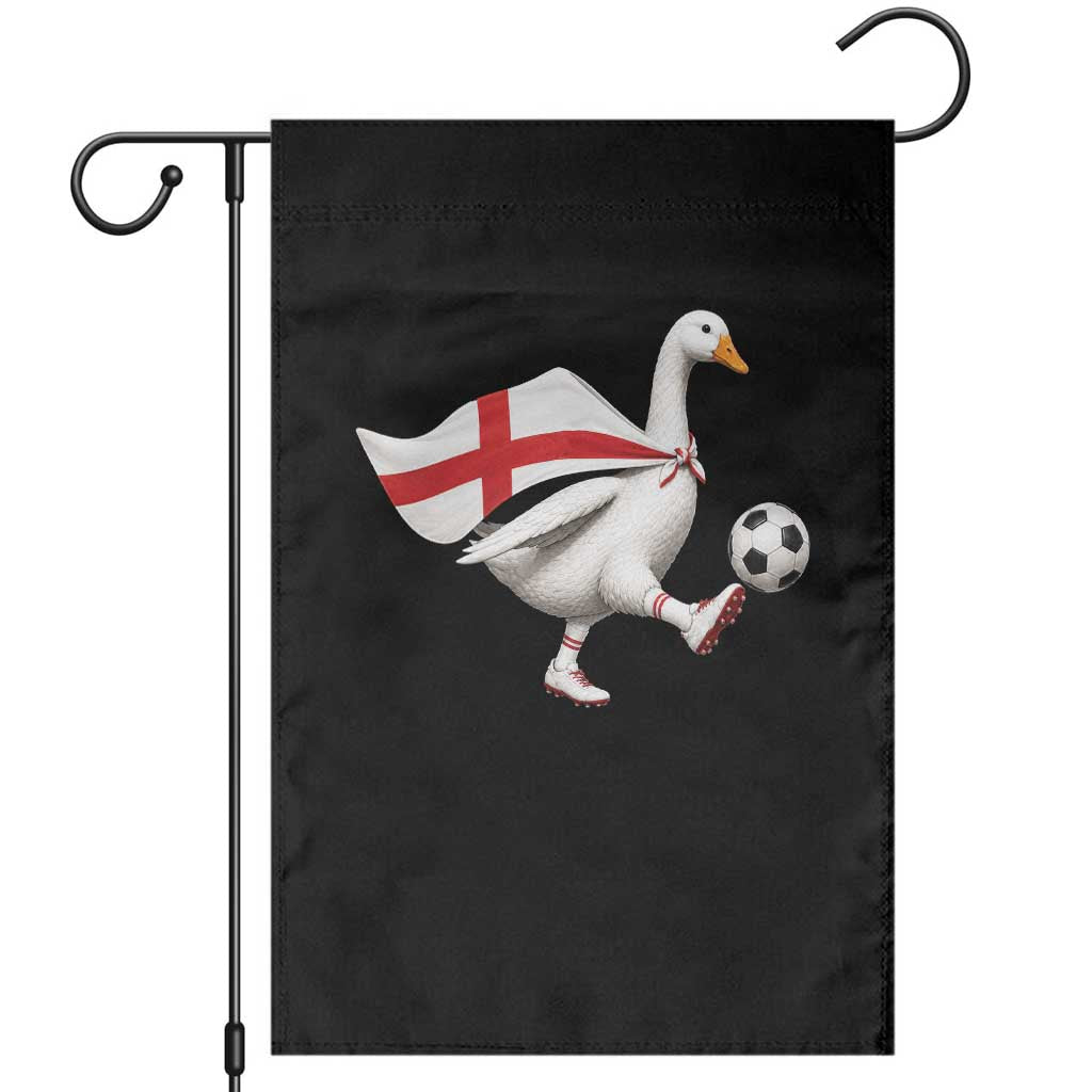 England Soccer Goose Garden Flag Patriotic Football Fan Graphic England Flag TS10 Black Print Your Wear
