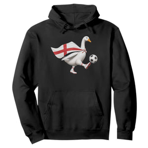 England Soccer Goose Hoodie Patriotic Football Fan Graphic England Flag TS10 Black Print Your Wear