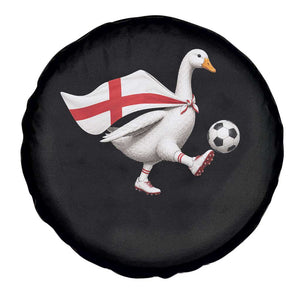 England Soccer Goose Spare Tire Cover Patriotic Football Fan Graphic England Flag TS10 Print Your Wear