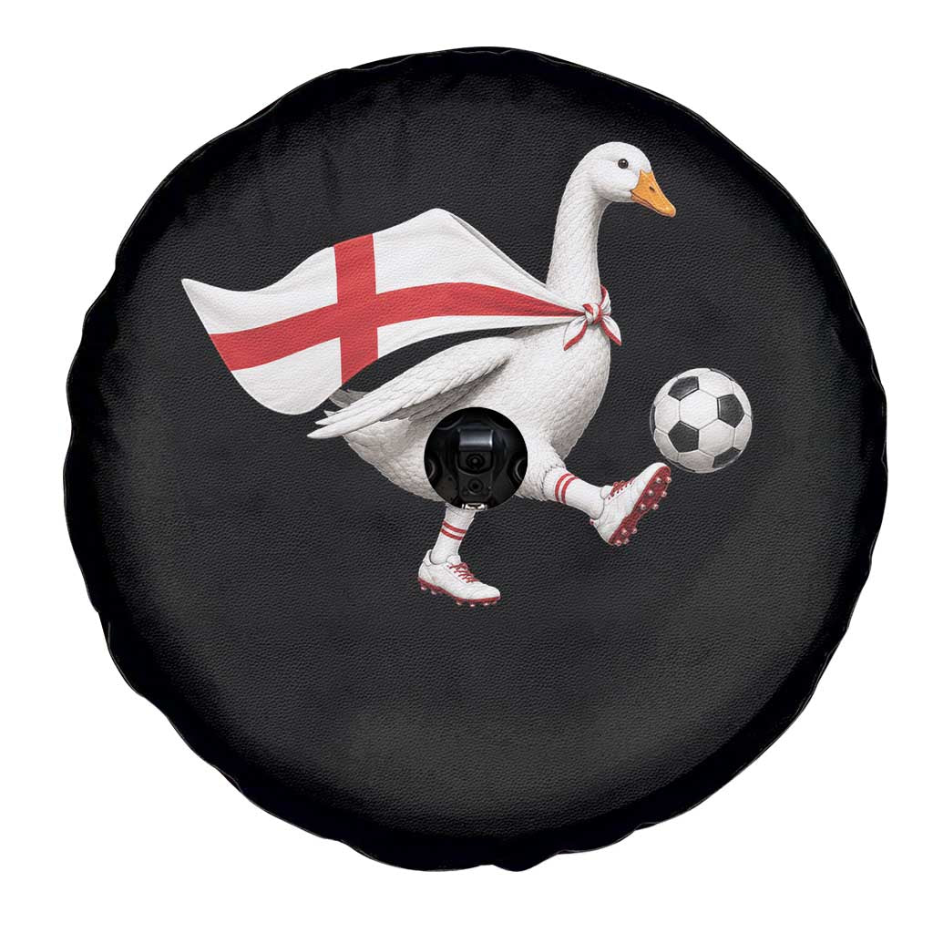 England Soccer Goose Spare Tire Cover Patriotic Football Fan Graphic England Flag TS10 Print Your Wear