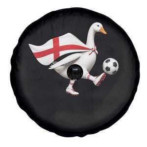 England Soccer Goose Spare Tire Cover Patriotic Football Fan Graphic England Flag TS10 Print Your Wear