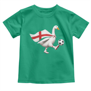 England Soccer Goose Toddler T Shirt Patriotic Football Fan Graphic England Flag TS10 Irish Green Print Your Wear