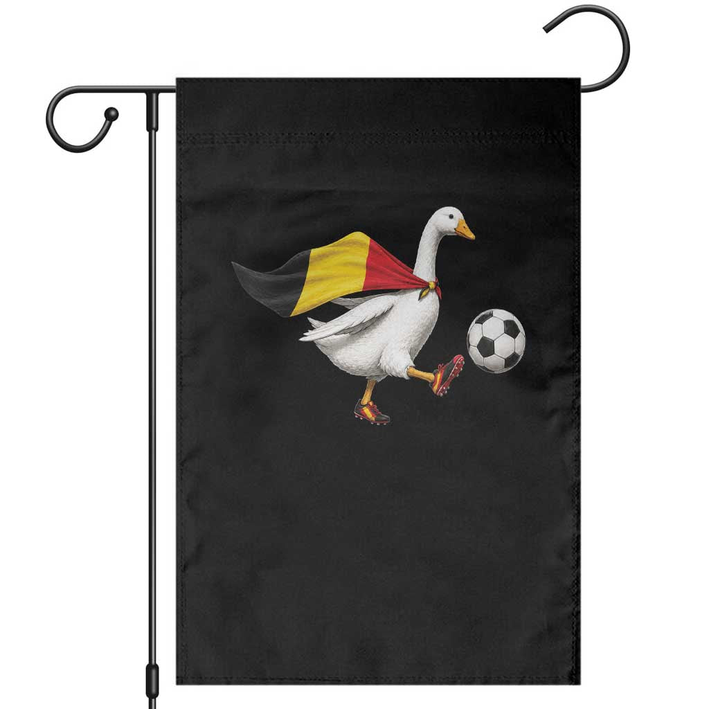 Belgium Soccer Goose Garden Flag Belgian Flag Patriotic Football Fan Graphic TS10 Black Print Your Wear