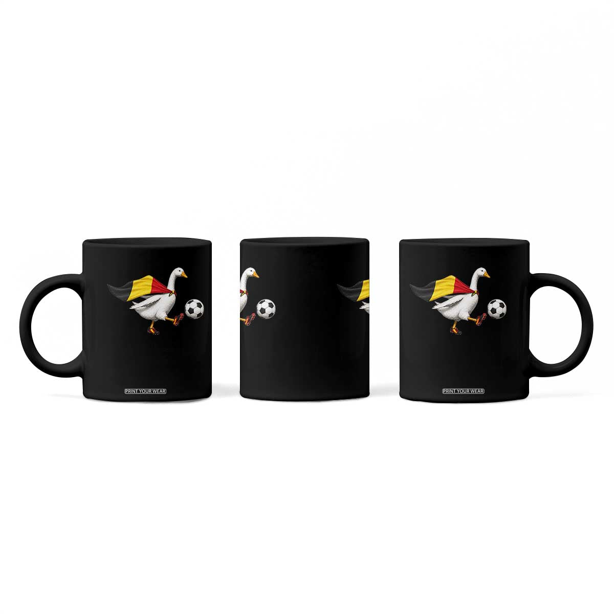 Belgium Soccer Goose Coffee Mug Belgian Flag Patriotic Football Fan Graphic TS10 Print Your Wear