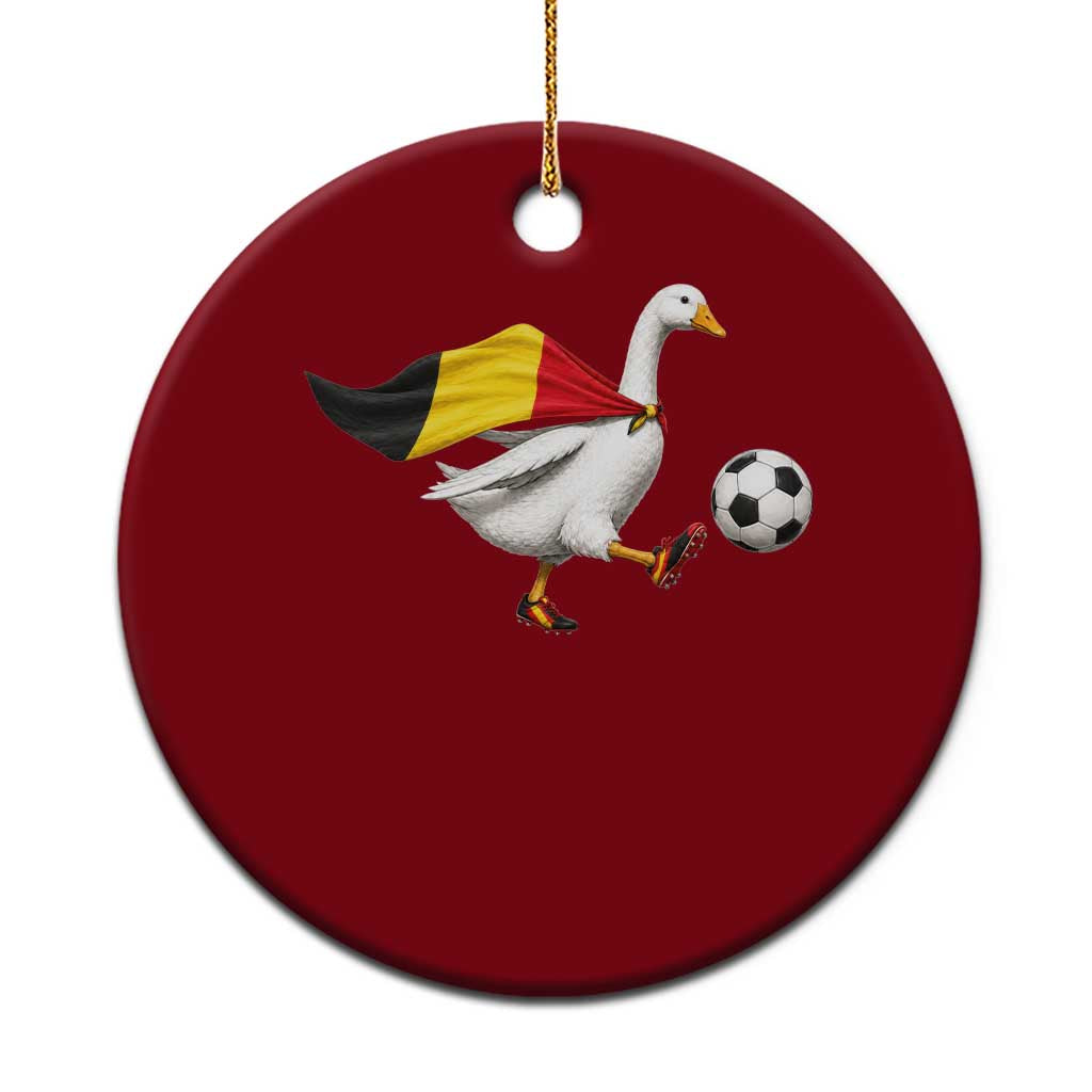 Belgium Soccer Goose Ceramic Ornament Belgian Flag Patriotic Football Fan Graphic TS10 1pc Red Print Your Wear