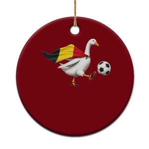 Belgium Soccer Goose Ceramic Ornament Belgian Flag Patriotic Football Fan Graphic TS10 1pc Red Print Your Wear