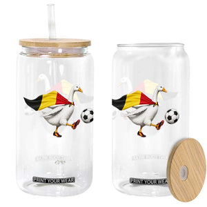Belgium Soccer Goose Glass Can Belgian Flag Patriotic Football Fan Graphic TS10 Print Your Wear