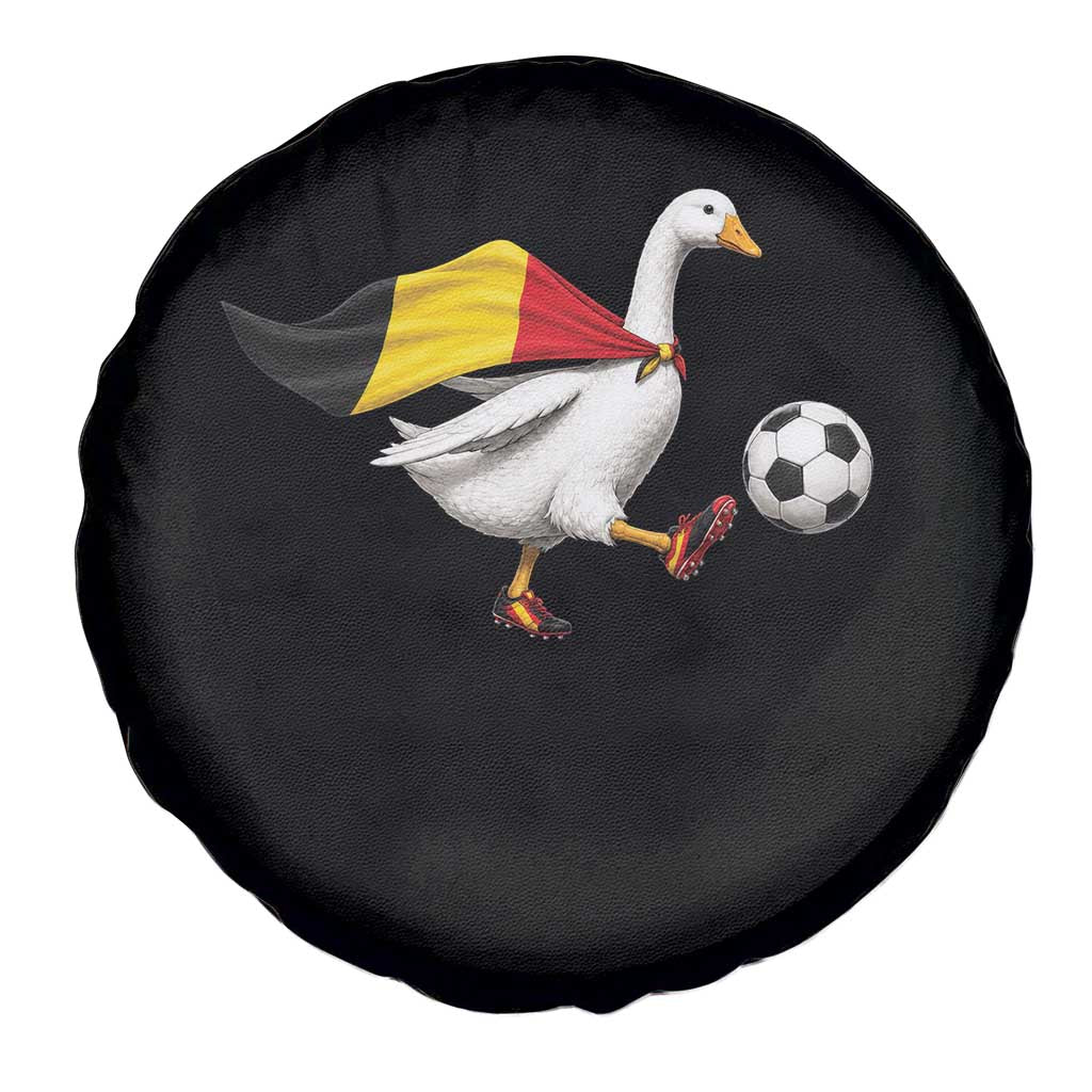 Belgium Soccer Goose Spare Tire Cover Belgian Flag Patriotic Football Fan Graphic TS10 Print Your Wear