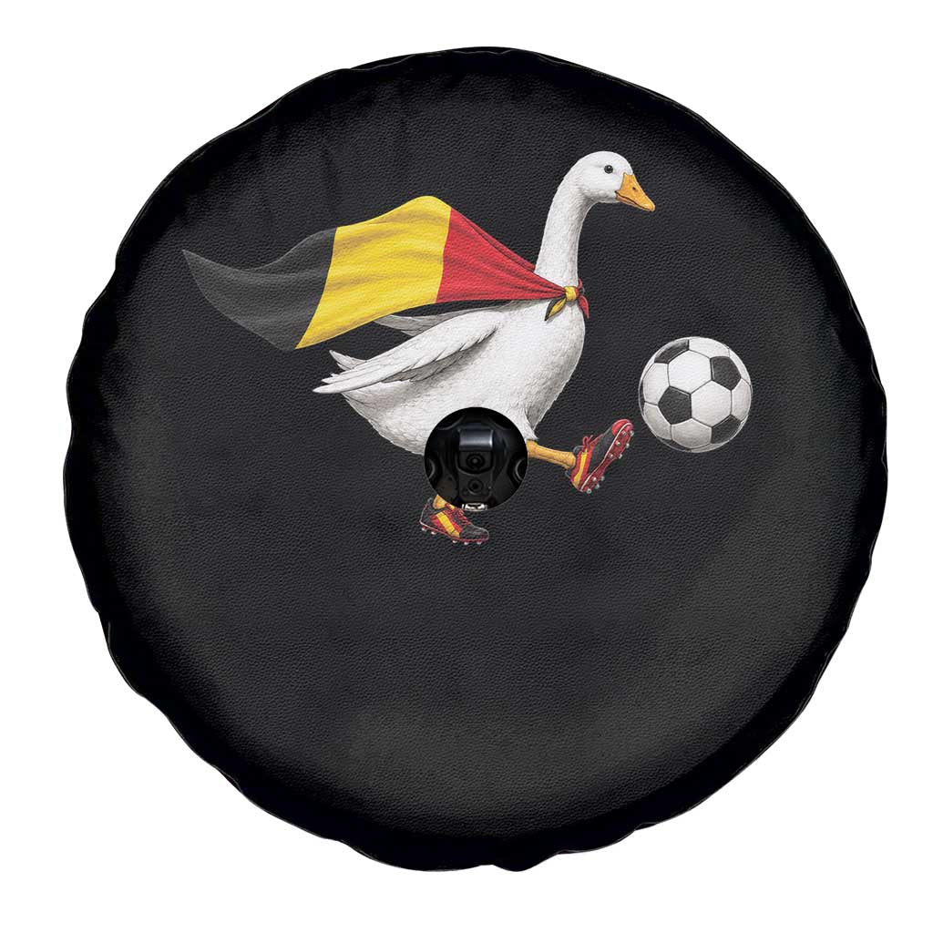 Belgium Soccer Goose Spare Tire Cover Belgian Flag Patriotic Football Fan Graphic TS10 Print Your Wear
