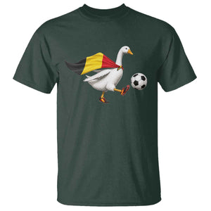 Belgium Soccer Goose T Shirt Belgian Flag Patriotic Football Fan Graphic TS10 Dark Forest Green Print Your Wear