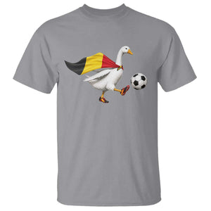 Belgium Soccer Goose T Shirt Belgian Flag Patriotic Football Fan Graphic TS10 Sport Gray Print Your Wear
