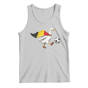 Belgium Soccer Goose Tank Top Belgian Flag Patriotic Football Fan Graphic TS10 Ash Print Your Wear