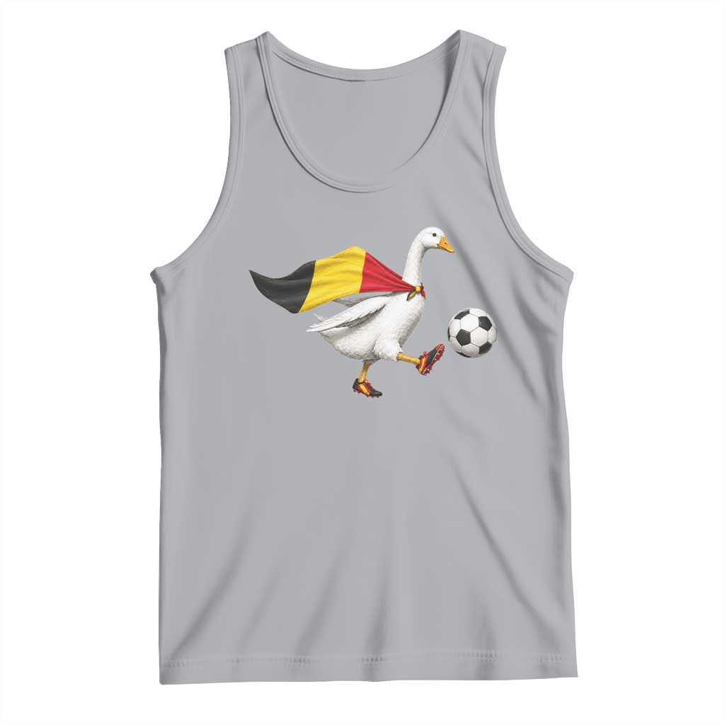 Belgium Soccer Goose Tank Top Belgian Flag Patriotic Football Fan Graphic TS10 Athletic Heather Print Your Wear