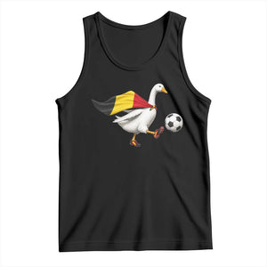 Belgium Soccer Goose Tank Top Belgian Flag Patriotic Football Fan Graphic TS10 Black Print Your Wear