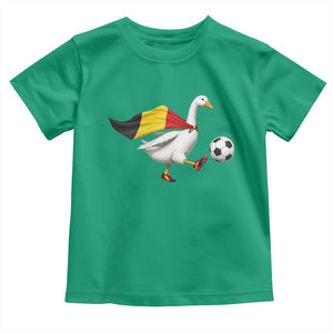 Belgium Soccer Goose Toddler T Shirt Belgian Flag Patriotic Football Fan Graphic TS10 Irish Green Print Your Wear