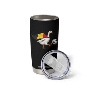 Belgium Soccer Goose Tumbler Cup Belgian Flag Patriotic Football Fan Graphic TS10 Print Your Wear