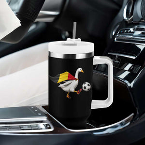 Belgium Soccer Goose Tumbler With Handle Belgian Flag Patriotic Football Fan Graphic TS10 Print Your Wear