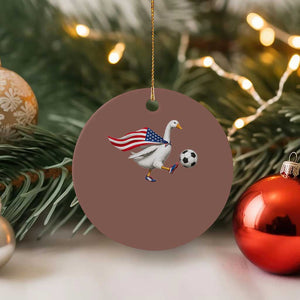 USA Soccer Goose Ceramic Ornament American Flag Patriotic Football Fan Graphic TS10 1pc Mocha Print Your Wear