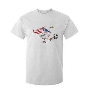 USA Soccer Goose T Shirt For Kid American Flag Patriotic Football Fan Graphic TS10 Print Your Wear