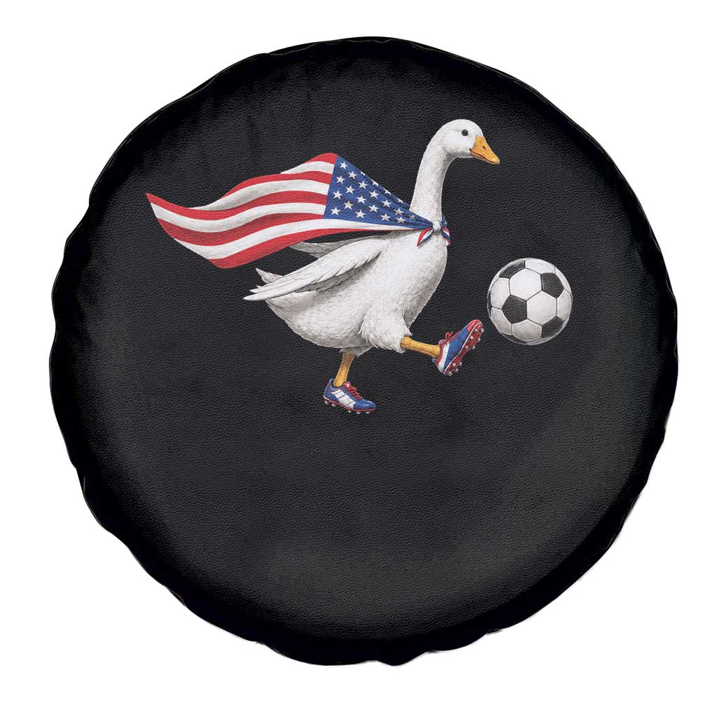 USA Soccer Goose Spare Tire Cover American Flag Patriotic Football Fan Graphic TS10 Print Your Wear