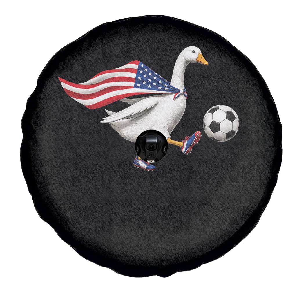 USA Soccer Goose Spare Tire Cover American Flag Patriotic Football Fan Graphic TS10 Print Your Wear
