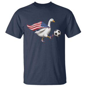 USA Soccer Goose T Shirt American Flag Patriotic Football Fan Graphic TS10 Navy Print Your Wear