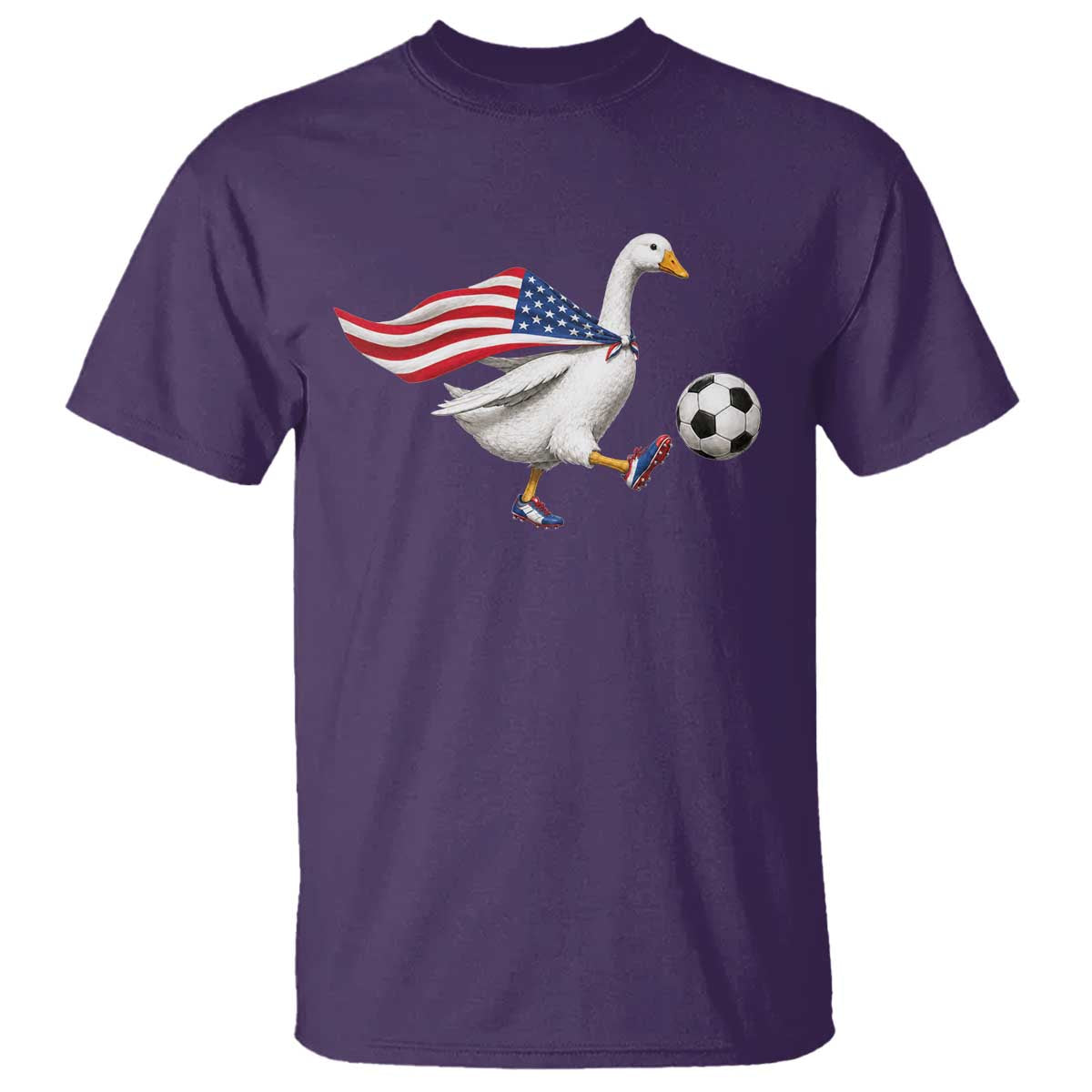 USA Soccer Goose T Shirt American Flag Patriotic Football Fan Graphic TS10 Print Your Wear