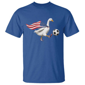 USA Soccer Goose T Shirt American Flag Patriotic Football Fan Graphic TS10 Royal Blue Print Your Wear