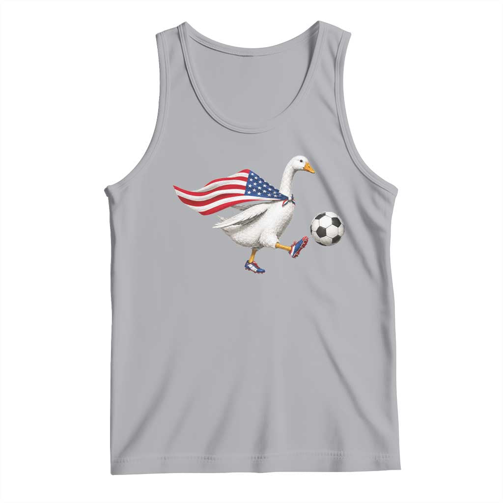 USA Soccer Goose Tank Top American Flag Patriotic Football Fan Graphic TS10 Athletic Heather Print Your Wear