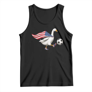 USA Soccer Goose Tank Top American Flag Patriotic Football Fan Graphic TS10 Black Print Your Wear