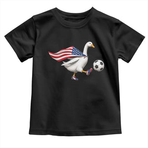 USA Soccer Goose Toddler T Shirt American Flag Patriotic Football Fan Graphic TS10 Black Print Your Wear