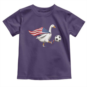 USA Soccer Goose Toddler T Shirt American Flag Patriotic Football Fan Graphic TS10 Purple Print Your Wear